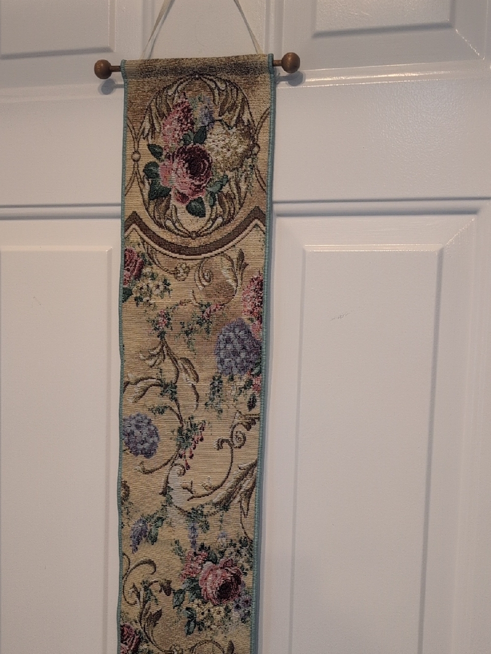 Floral Tapestry Wall Hanging - Cream, Pink, Blue